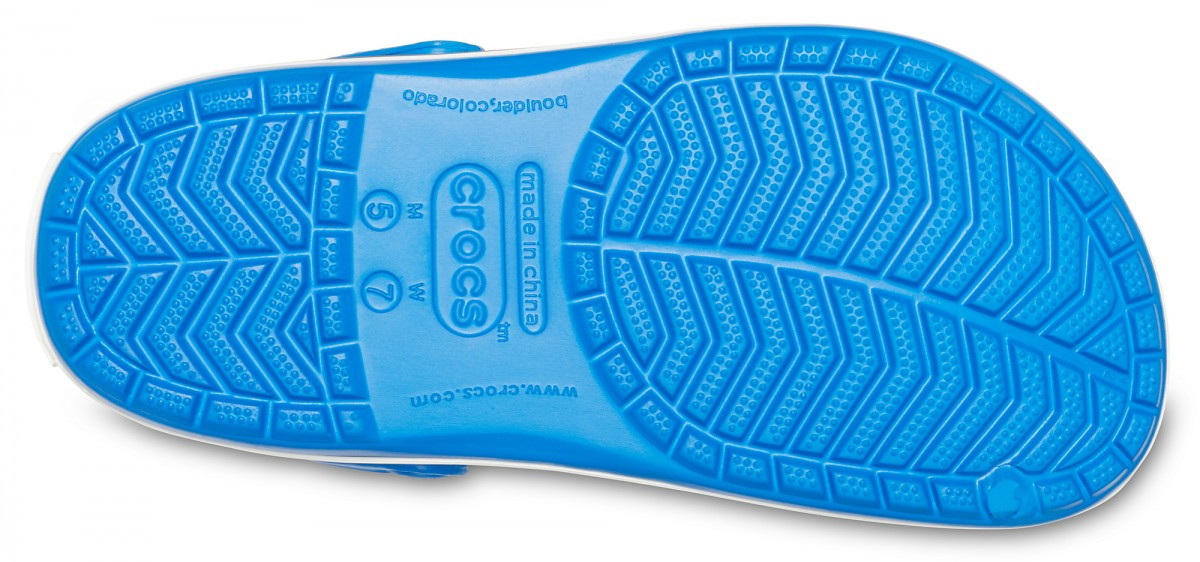 Saboti Crocs Crocband Albastru - Bright Cobalt/Charcoal - Image 4