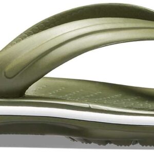 Slapi Crocs Crocband Flip Verde – Army Green/White