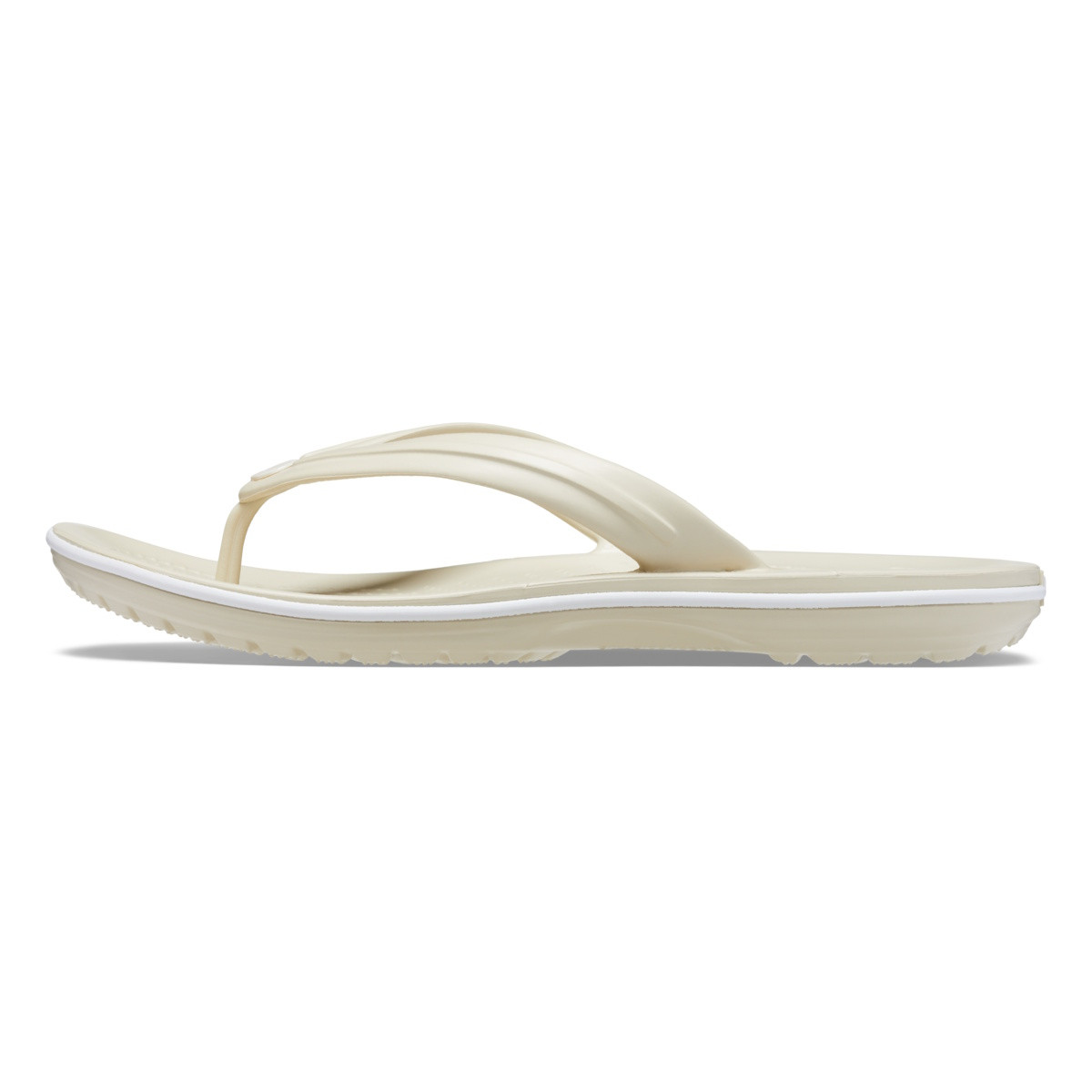 Slapi Crocs Crocband Flip Bej - Bone - Image 3