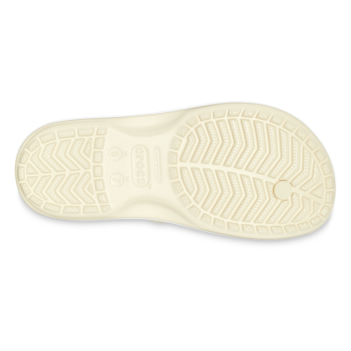 Slapi Crocs Crocband Flip Bej - Bone - Image 6