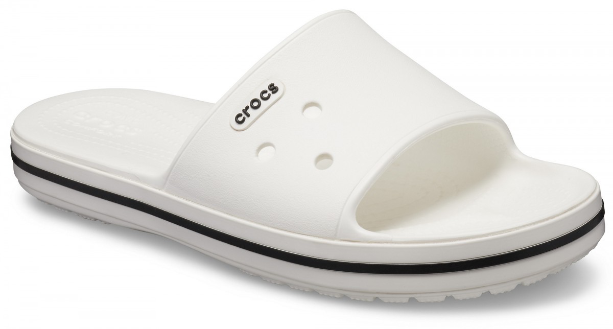 Papuci Crocs Crocband III Slide Alb - White/Black - Image 2