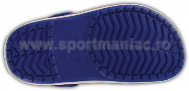 Saboti Crocs Crocband Kids Albastru - Cerulean Blue/Red - Image 4