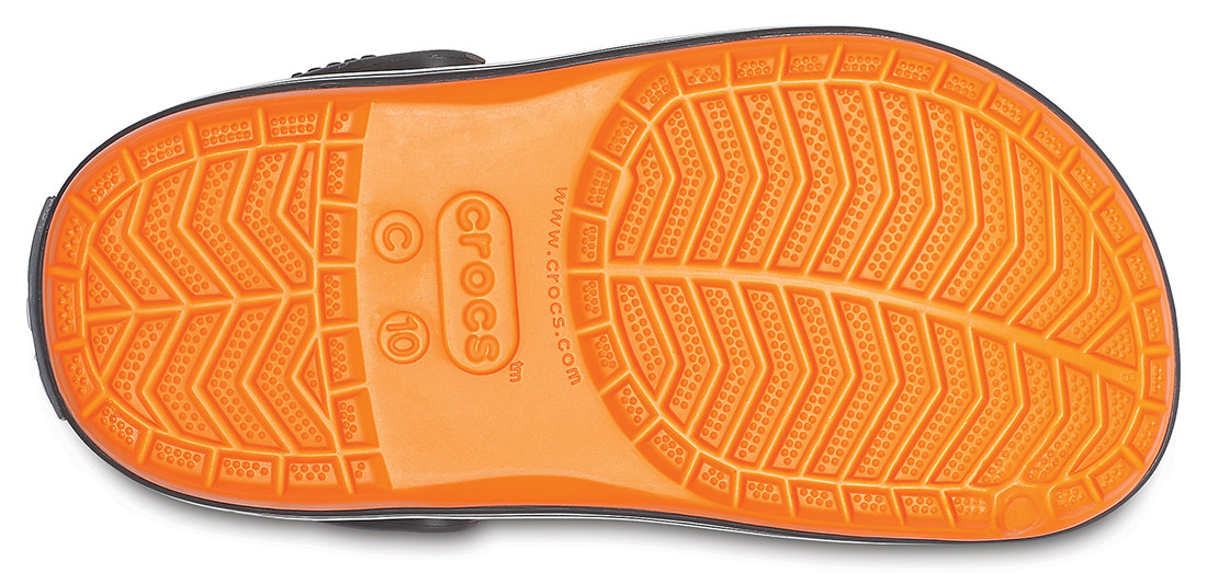 Saboti Crocs Crocband Kids Portocaliu - Blazing Orange/Slate Grey - Image 4