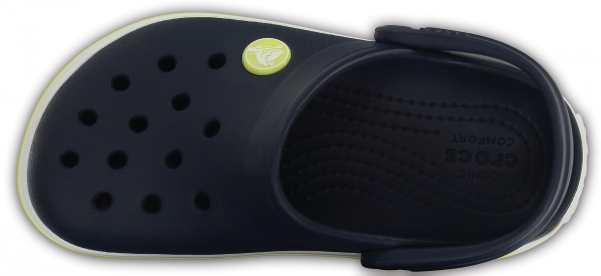 Saboti Crocs Crocband Kids Albastru - Navy/Citrus - Image 3