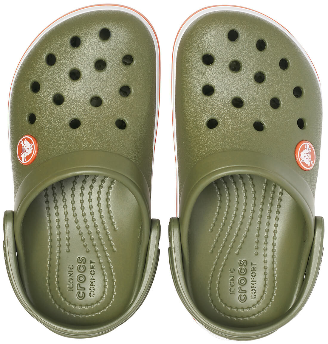 Saboti Crocs Crocband Kids Verde - Army Green/Burnt Sienna - Image 3