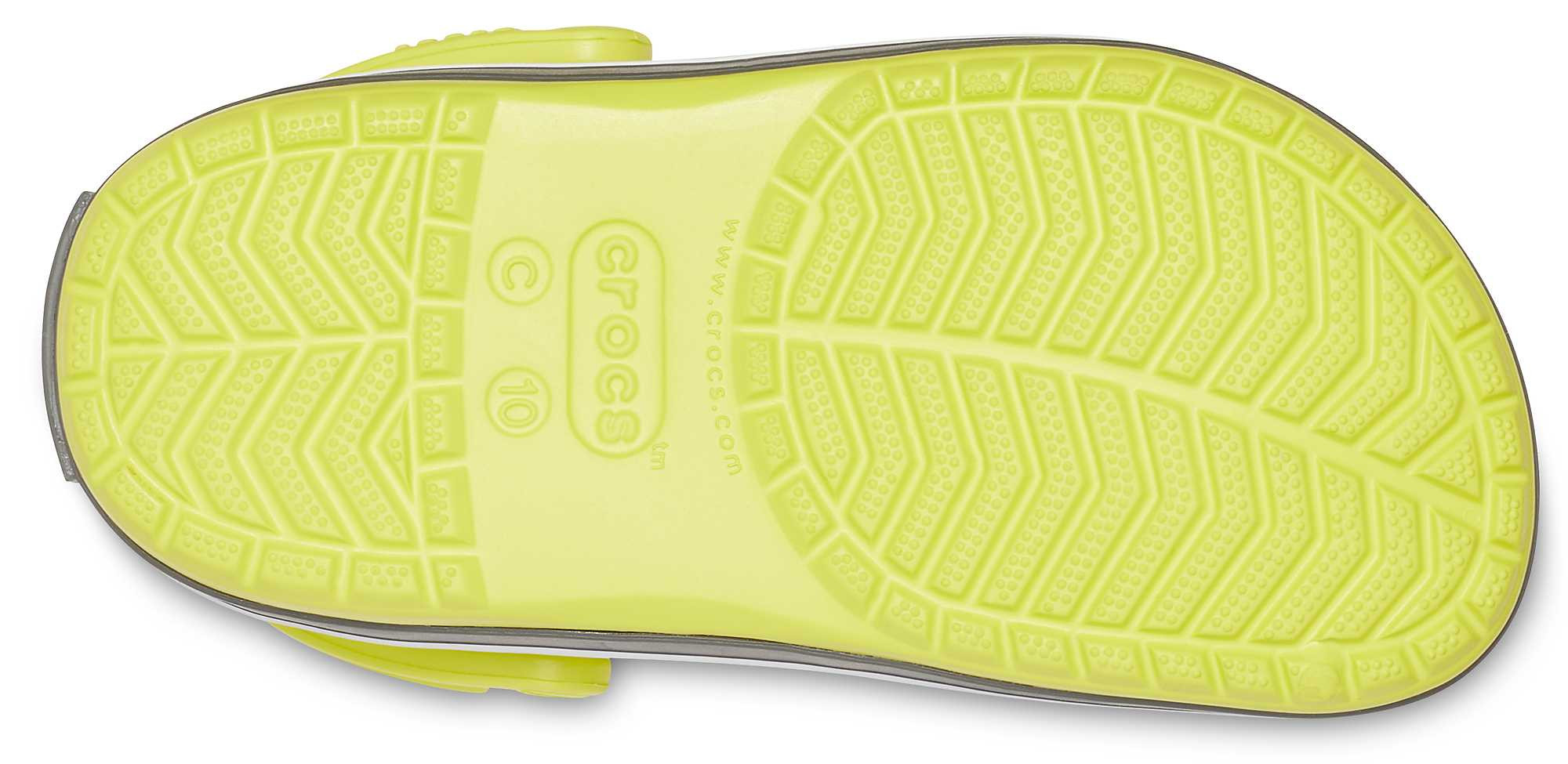 Saboti Crocs Crocband Kids Galben - Citrus/Slate Grey - Image 3