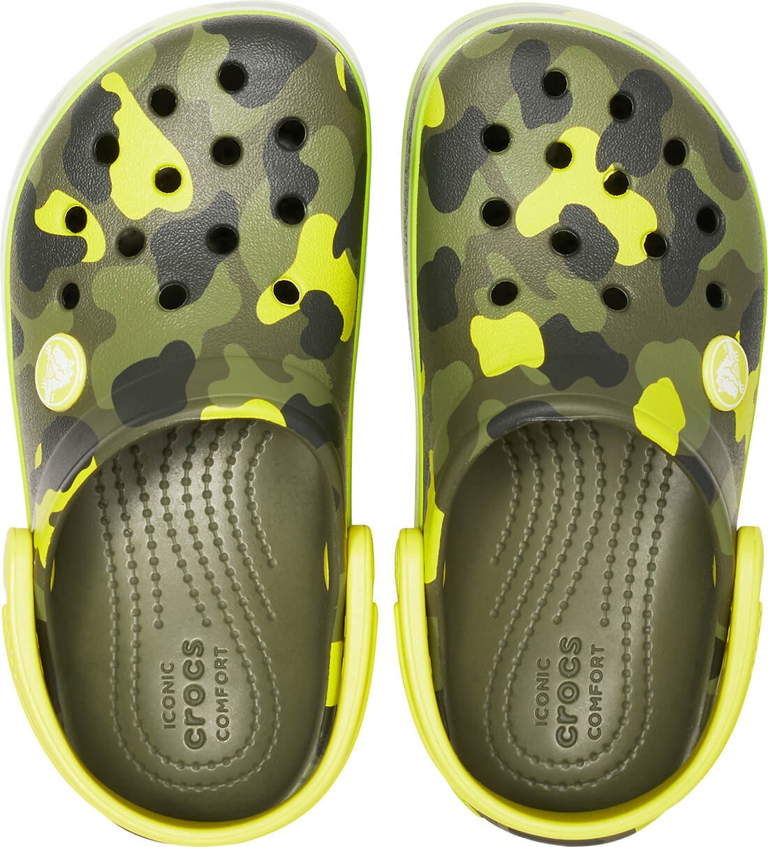 Saboti Crocs Crocband Multi-Graphic Clog Galben - Citrus - Image 3