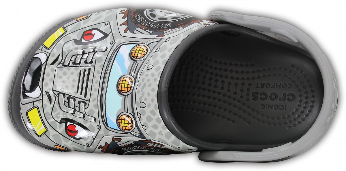 Saboti Crocs Fun Lab Lights Clog Gri - Monster Truck/Graphite - Image 3
