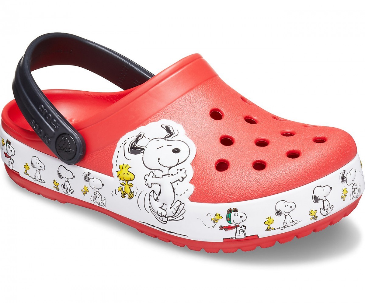 Saboti Crocs Fun Lab Snoopy Woodstock Clog Rosu - Flame - Image 2