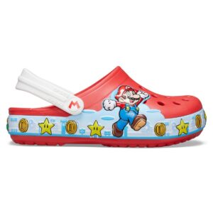 Saboți Crocs Fun Lab Super Mario Lights Clog Rosu – Flame