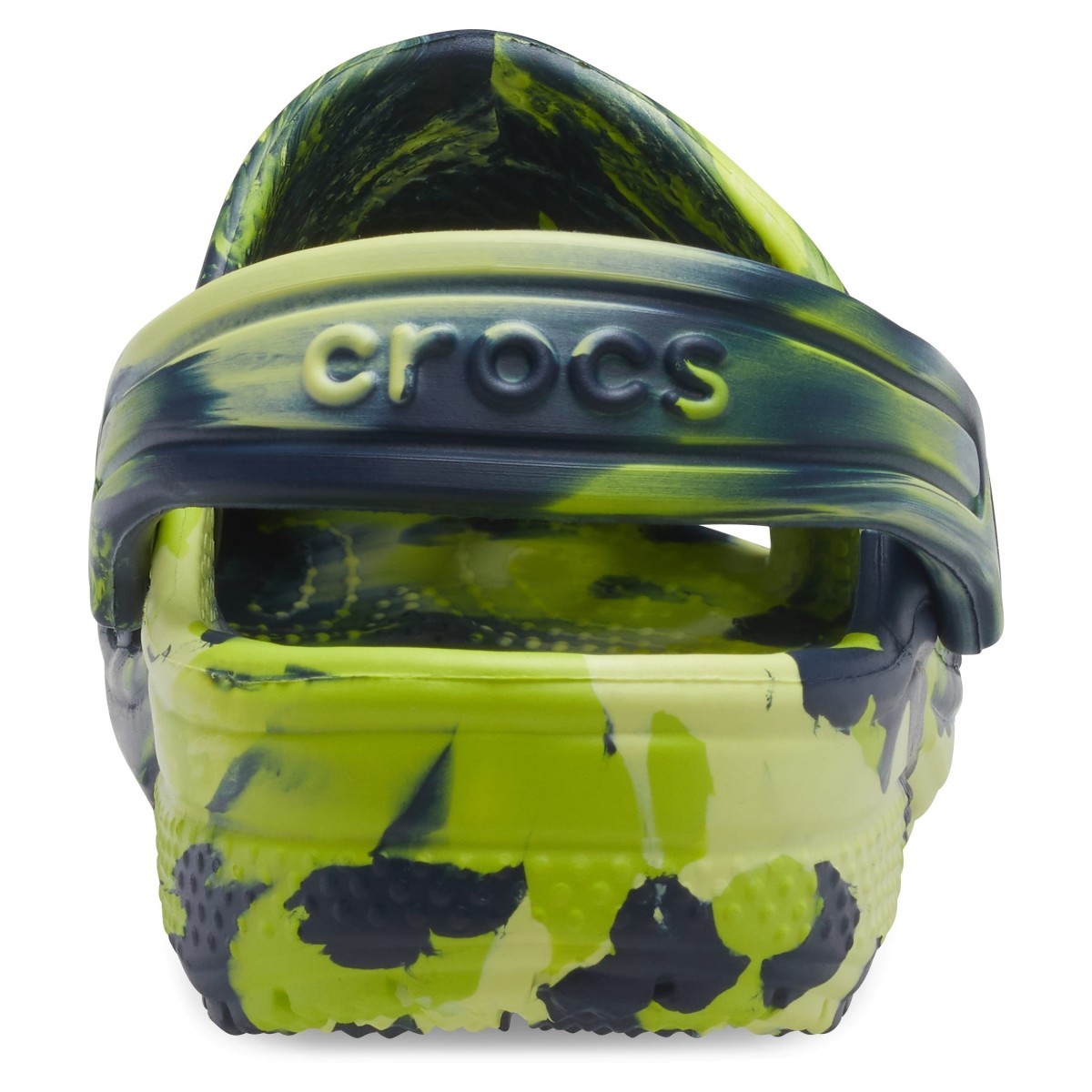 Saboți Crocs Kids' Classic Marbled Clog Albastru - Navy/Multi - Image 3