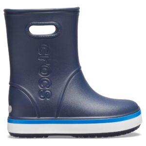 Cizme Crocs Kids’ Crocband Rain Boot Albastru – Navy/Bright Cobalt