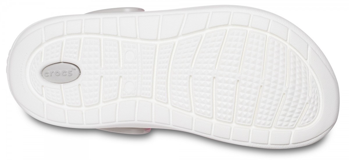 Saboti Crocs Kids' LiteRide Clog Roz - Electric Pink/White - Image 4