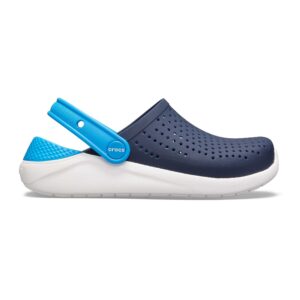 Saboti Crocs Kids’ LiteRide Clog Albastru – Navy/White