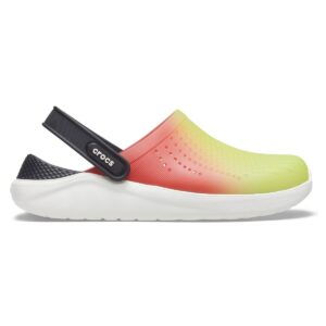 Saboți Crocs LiteRide Color Dip Clog Multicolor – Lime Punch/Scarlet/Almost White