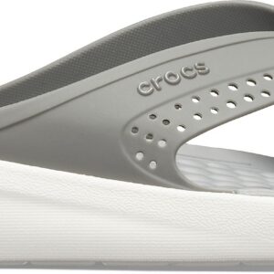 Slapi Crocs LiteRide Flip Gri – Smoke/White