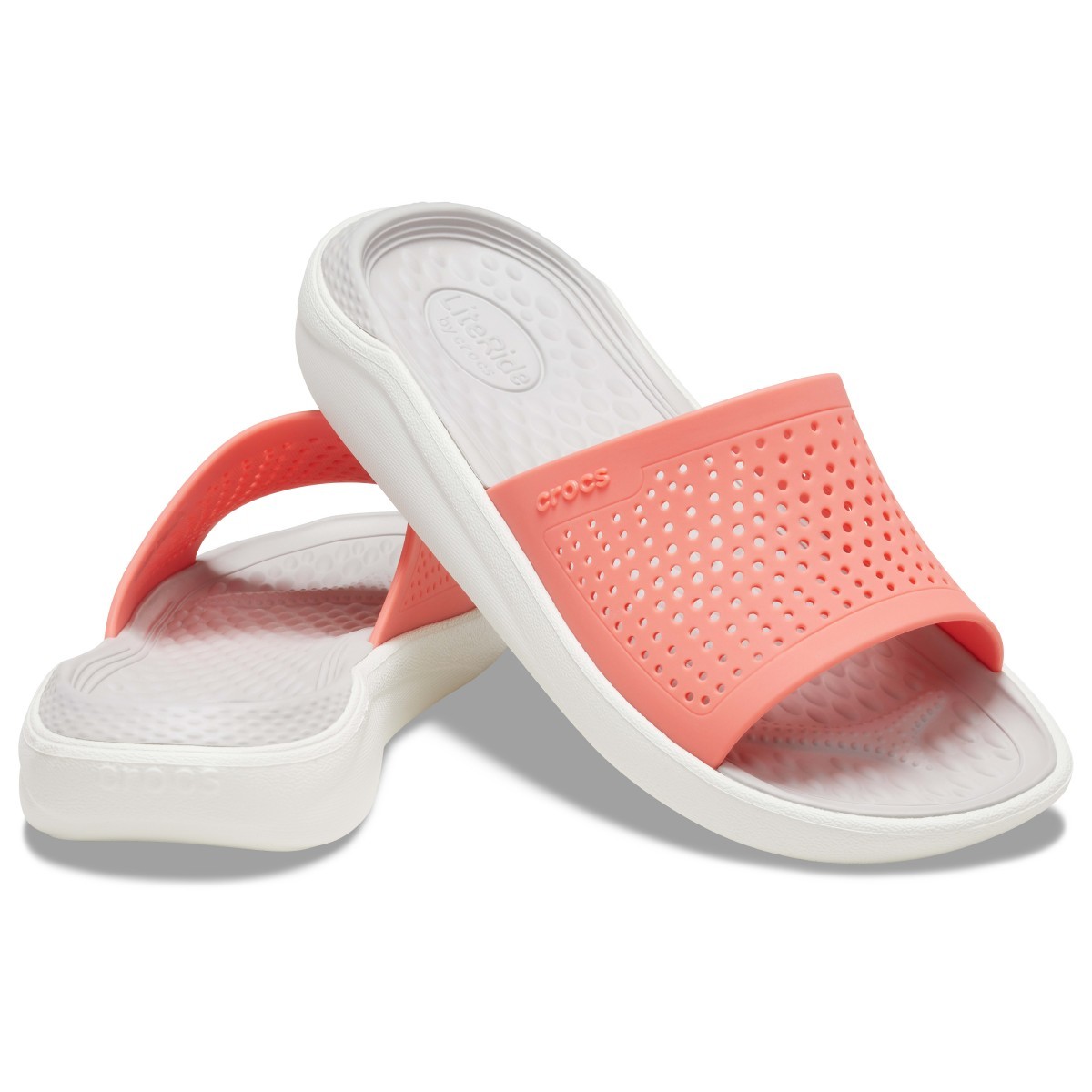 Papuci Crocs LiteRide Slide Roz - Fresco - Image 6