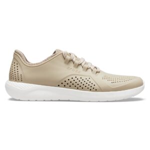 Pantofi Crocs Men’s LiteRide Pacer Bej – Cobblestone/White