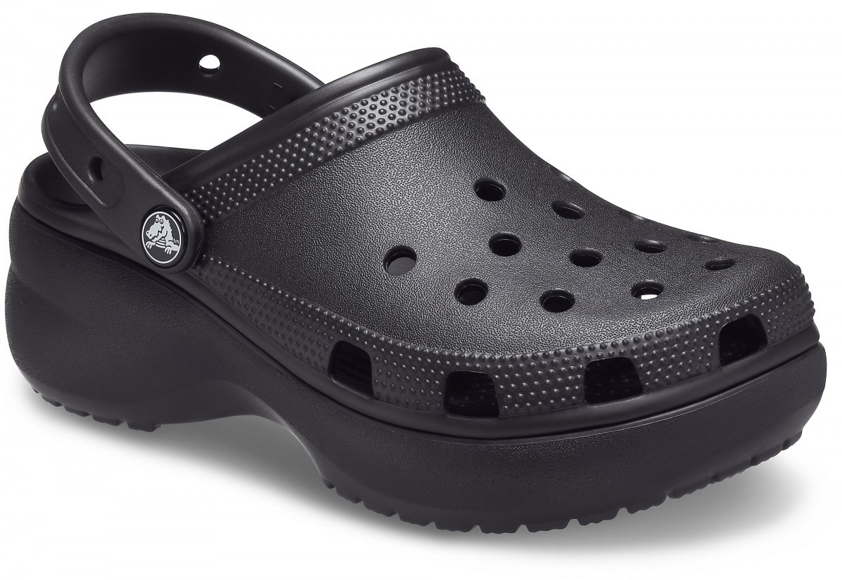 Saboți Crocs Women's Classic Platform Clog Negru - Black - Image 2