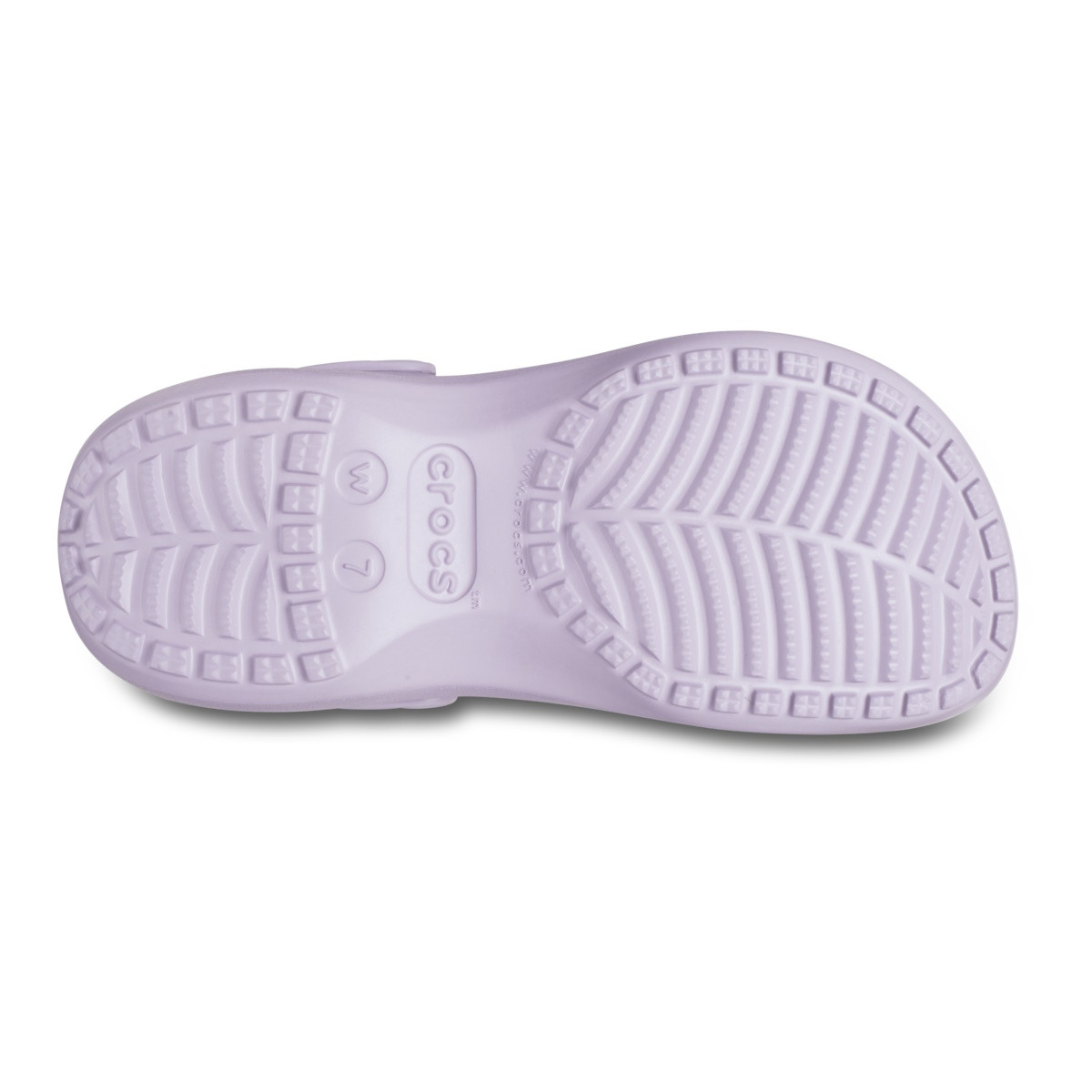 Saboți Crocs Women's Classic Platform Clog Mov - Mauve Mist - Image 7