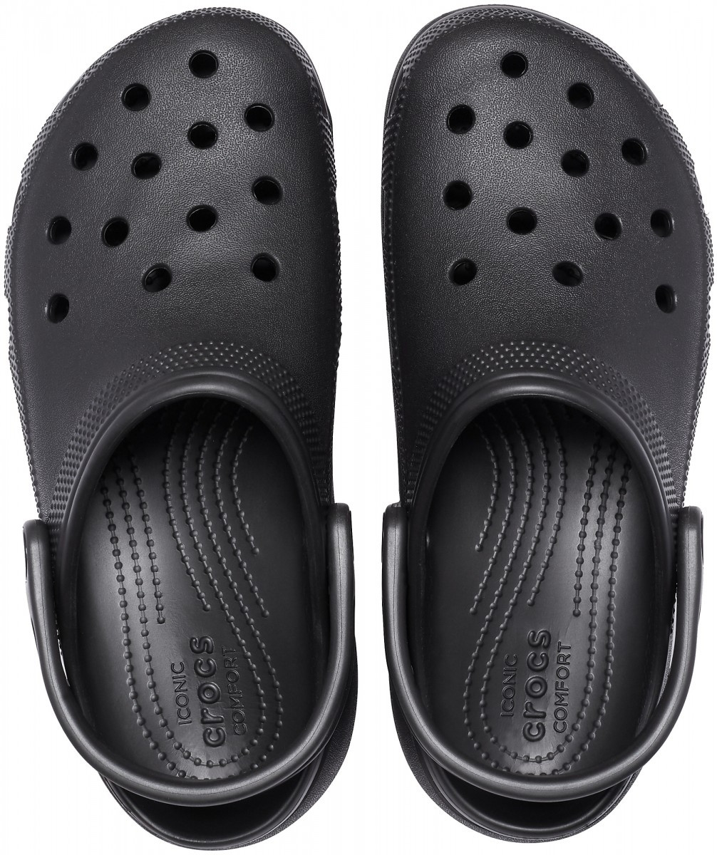 Saboți Crocs Women's Classic Platform Clog Negru - Black - Image 3