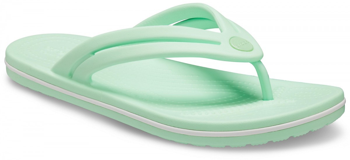 Slapi Crocs Women's Crocband Flip Verde - Neo Mint - Image 2