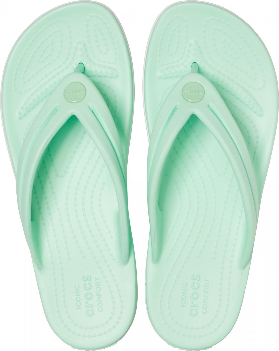 Slapi Crocs Women's Crocband Flip Verde - Neo Mint - Image 3