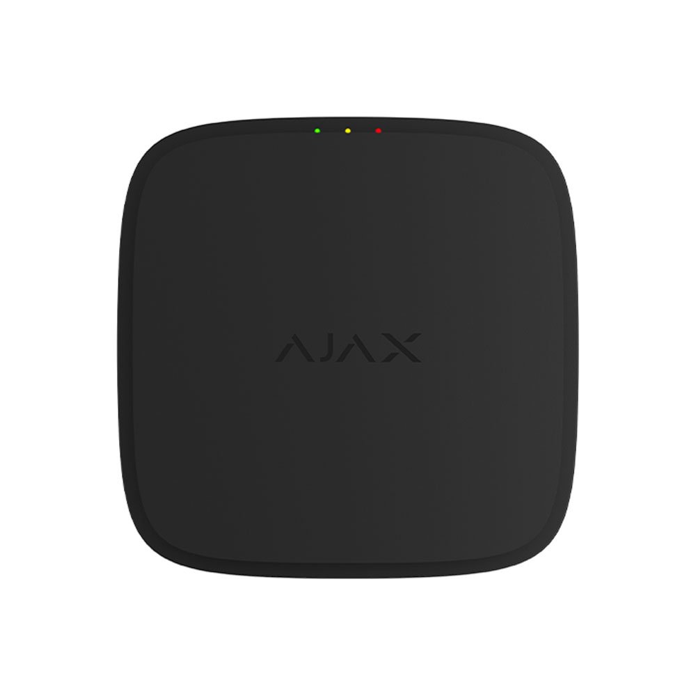 Detector de fum wireless adresabil cu sirena Ajax FireProtect, EN54, 868.0 - 922.0 MHz, tamper, 95dB, negru