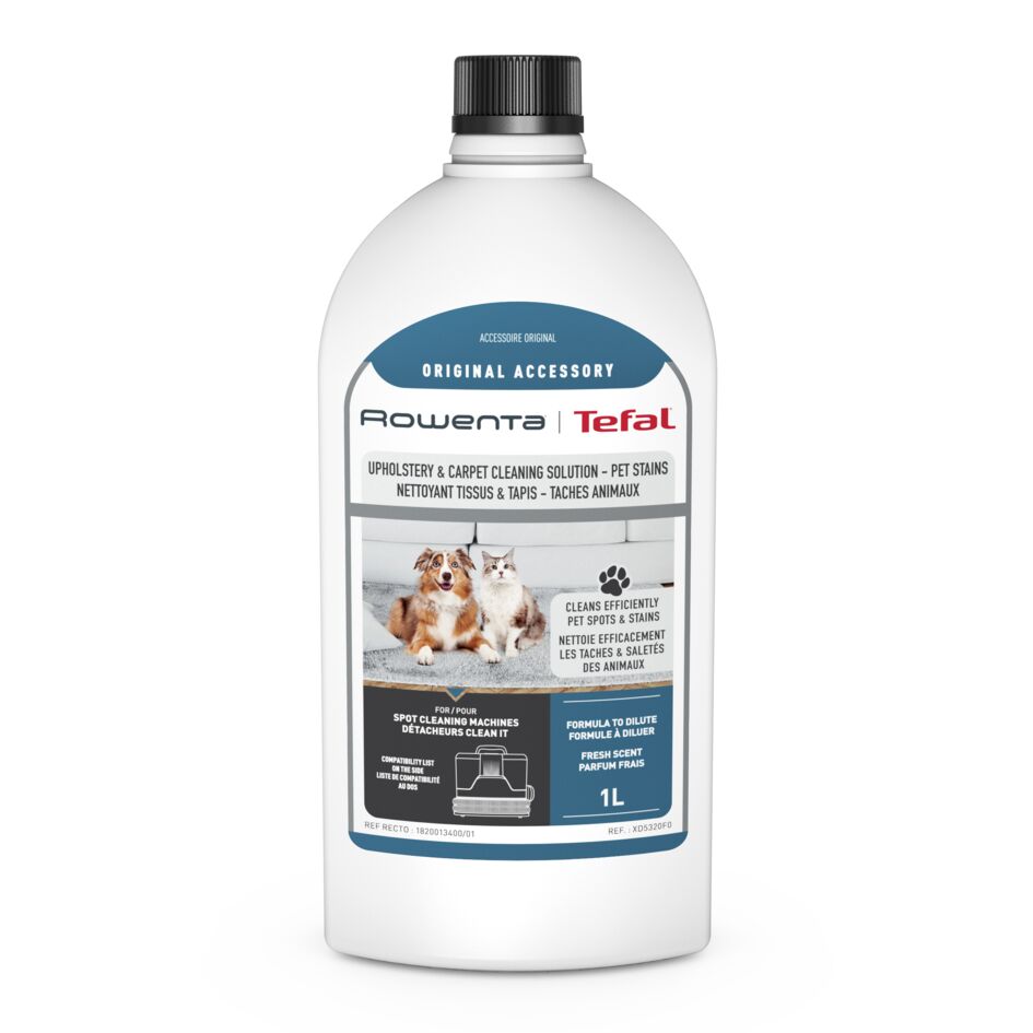 Detergent pentru aspirator cu spalare Rowenta XD5320F0 pentru textile covoare si pete animale de companie 1 litru compatibil cu aspiratorul pentru