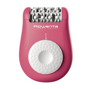 Epilator Rowenta Easy Touch EP1110F1  24 pensete  compact  usor de utilizat  sistem de masaj cu bile  roz neon