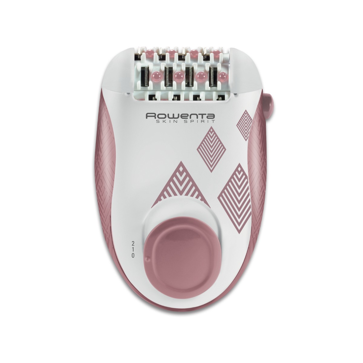 Epilator Rowenta Skin Spirit EP2900F1 2 trepte de viteză 24 pensete sistem de ghidare sistem de masaj cu bile roz
