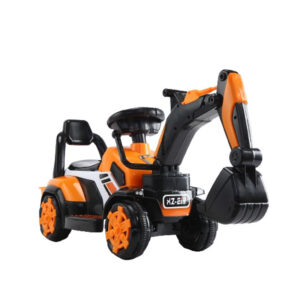 Excavator pentru copii Kinderplay, tip premergator, 18-36 luni, incarcator manual, echipare standard, portocalie