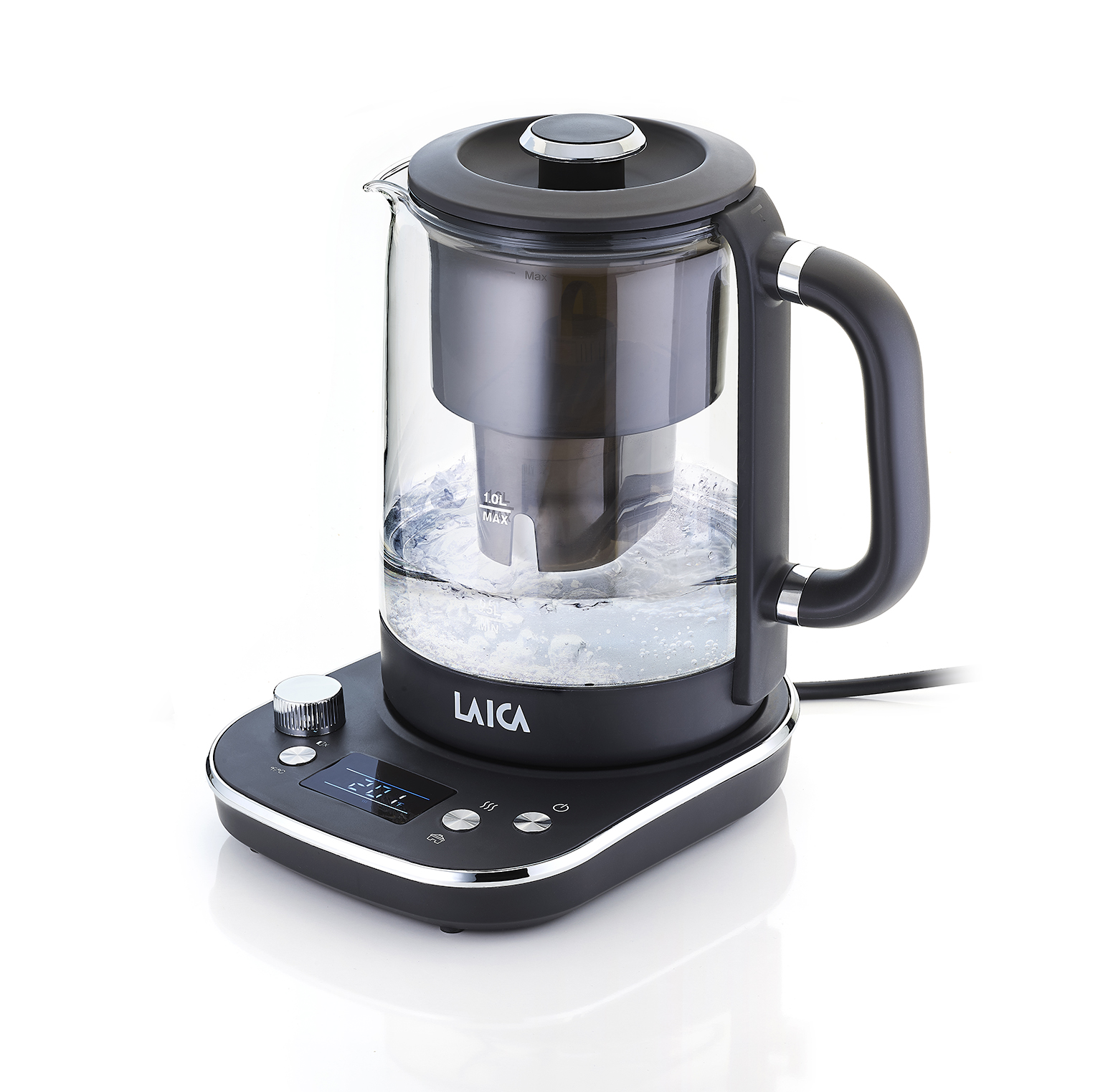 Fierbător de apă cu filtru Laica Iseo KJ4000, 1.5 litri
