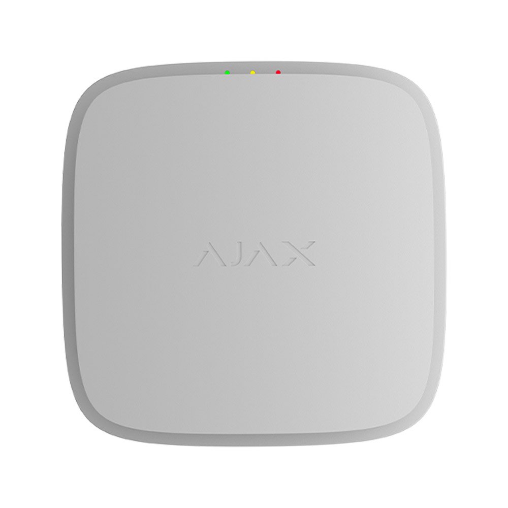 Detector de fum wireless adresabil cu sirena Ajax FireProtect, EN54, 868.0 - 922.0 MHz, tamper, 95dB, alb