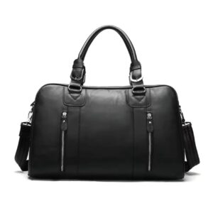 Geanta de calatorie unisex, Arion GT3280, piele naturala, Negru