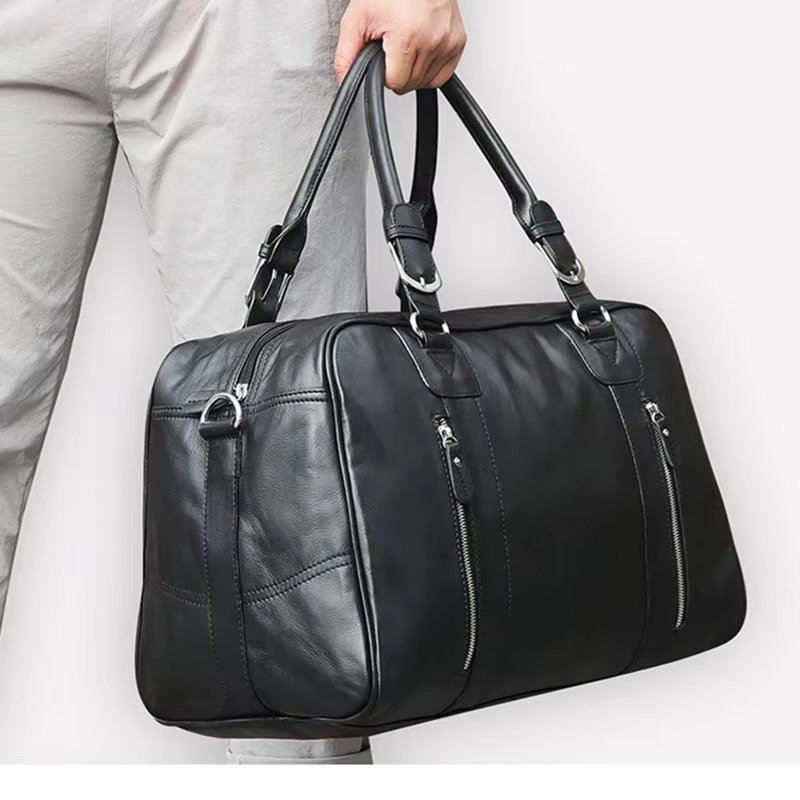 Geanta de calatorie unisex, Arion GT3280, piele naturala, Negru - Image 7
