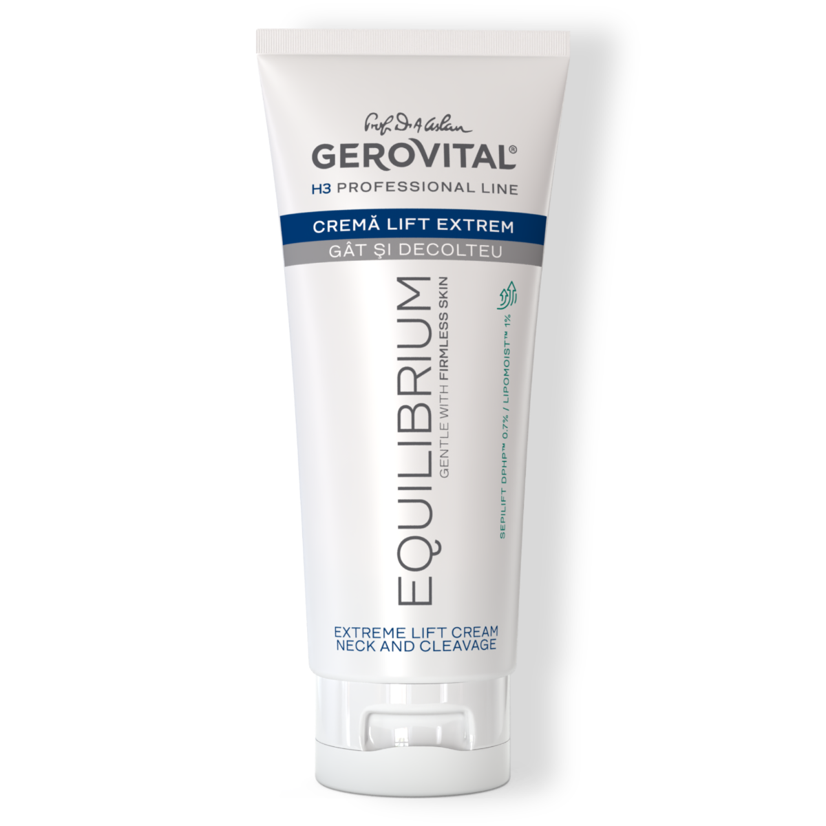 Cremă Lift-extrem Fermitate și Hidratare Pentru Gt, Bust și Decolteu, Gerovital H3 Equilibrium, 200 Ml