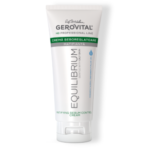 Cremă Seboreglatoare Hidratantă și Matifiantă Pentru Ten Gras Sau Acneic Cu Sebaryl 4.25% și Defensyl Plus, Gerovital H3 Equilibrium, 200 Ml