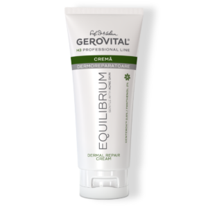 Cremă Dermoreparatoare Pentru Ten Acneic Cu Centerox și Panthenol,  Reparare Accelerata Pentru Pielea Iritată, Gerovital H3 Equilibrium, 100 Ml