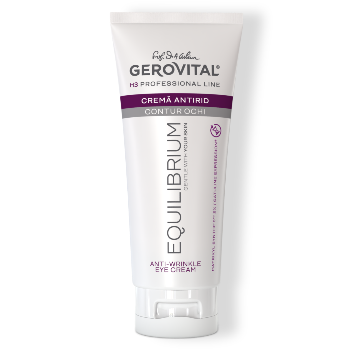 Cremă Antirid Contur Ochi, Atenueaza Cearcanele și Diminueaza Ridurile, Gerovital H3 Equilibrium, 100 Ml