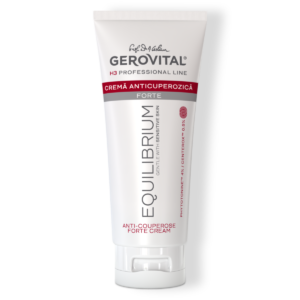 Cremă Anticuperozică Forte Pentru Ten Sensibil, Calmează și Maschează Roșeața, Gerovital H3 Equilibrium, 100 Ml
