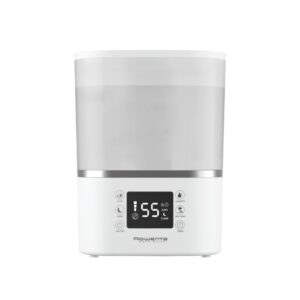 Umidificator Rowenta Aqua Boost HU4020F0  acoperire 50 m2  flux de aer de 380 ml/h  rezervor 2.5L  ecran LED  timer  Alb/argintiu