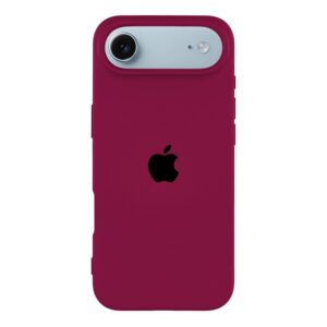 Husa Silicon pentru iPhone 17 Air, Dark Rose