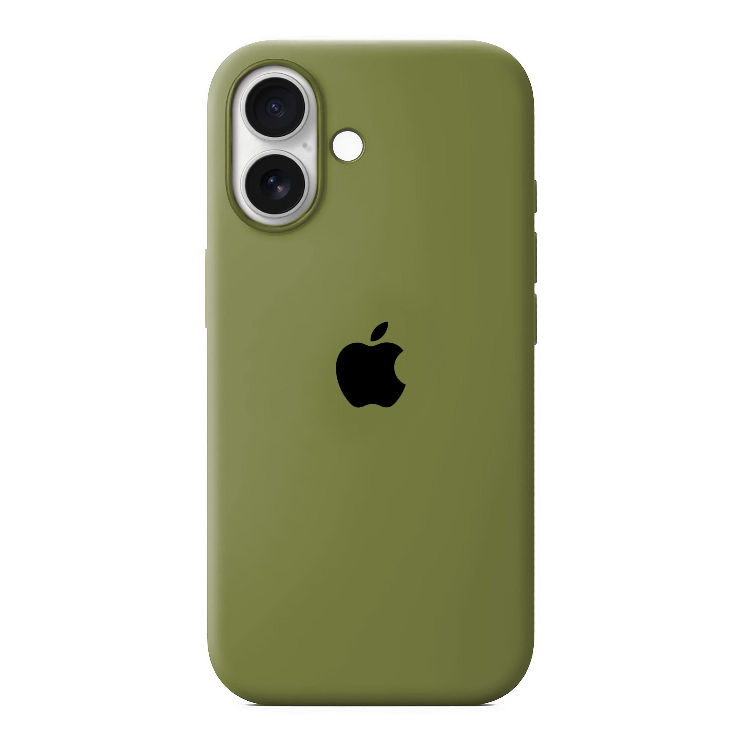 Husa Silicon pentru iPhone 17, Army Green