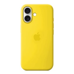 Husa Silicon pentru iPhone 17, Canary Yellow