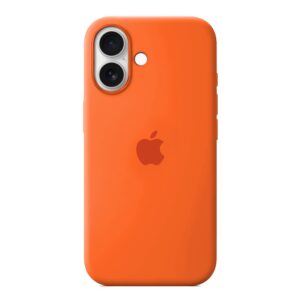 Husa Silicon pentru iPhone 17, Orange