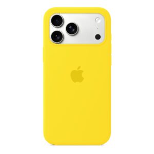 Husa Silicon pentru iPhone 17 Pro, Canary Yellow