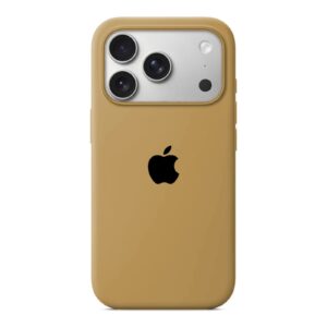 Husa Silicon pentru iPhone 17 Pro, Honey