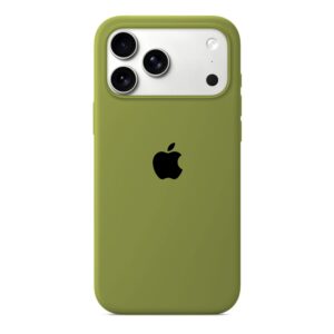 Husa Silicon pentru iPhone 17 Pro Max, Army Green