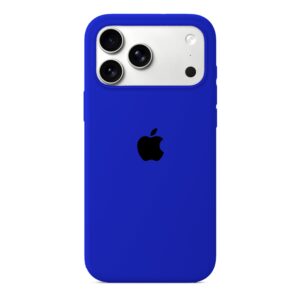 Husa Silicon pentru iPhone 17 Pro, Flash Blue